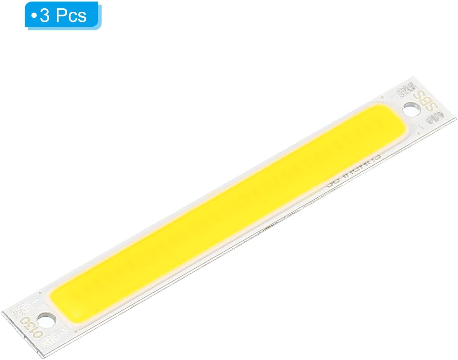 PATIKIL 3W DC LED Chip Bulb 3000K 3 Pack