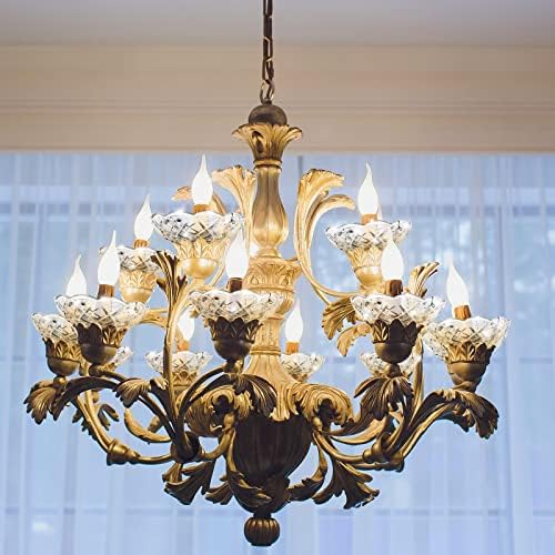 Bonuci 6 Pcs Crystal Chandelier Bobeche Replacement
