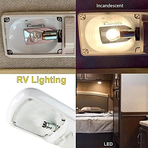 Makergroup 1141 BA15S 12V LED Bulb Pack of 4 Warm White 2700K