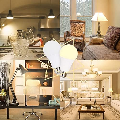 ChipHy Light Bulbs 3 Level Brightness 2700K Warm White 2-Packs