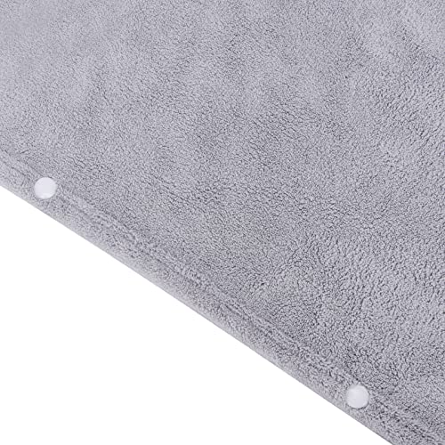 Bebamour Baby Bath Towel Set with Grey Elephant Design