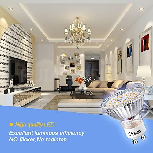 Ruiandsion GU10 LED Light Bulbs 85-265V Pack of 10