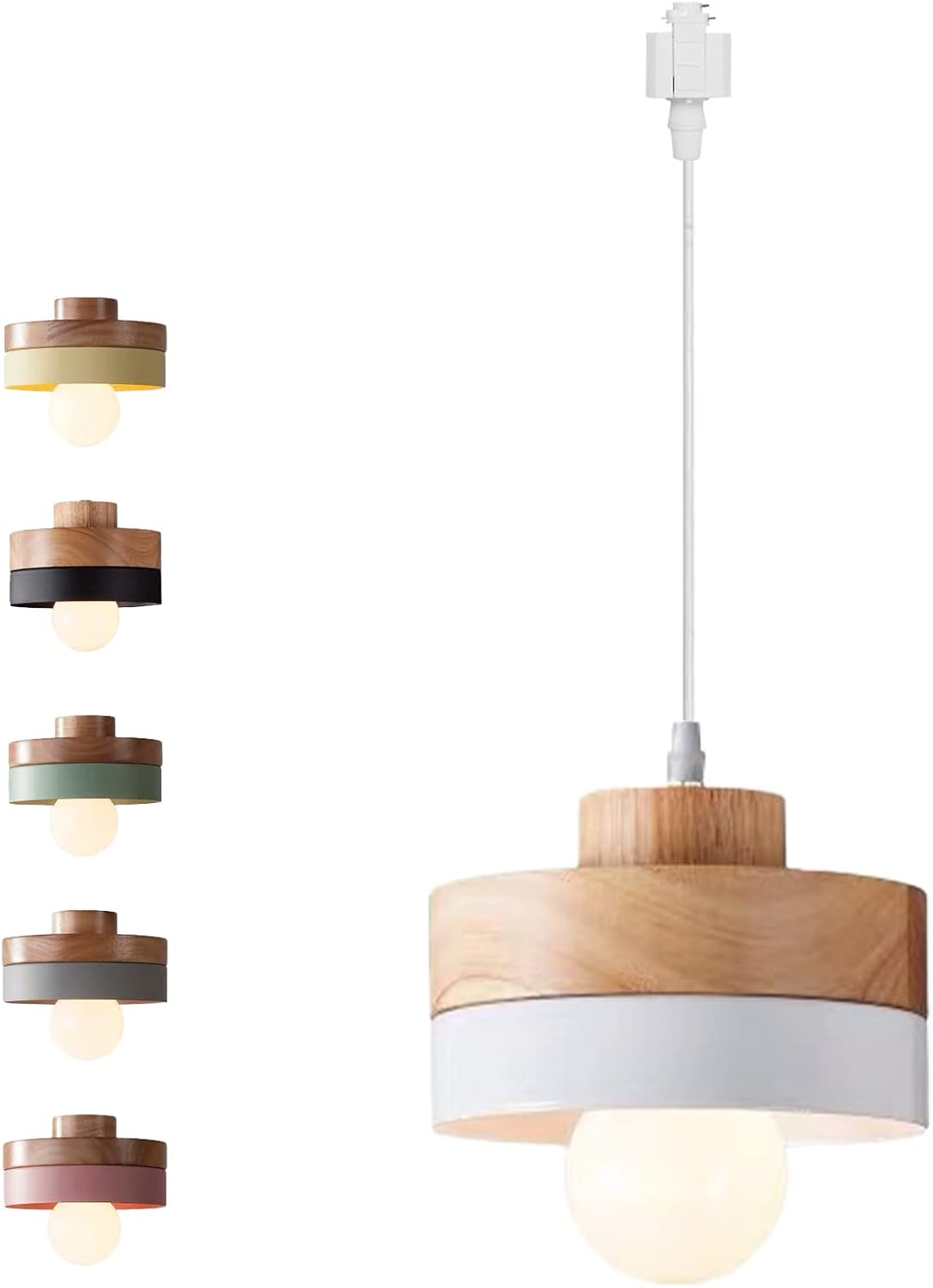 Dimmable Wooden Handle Pendant Light 32 Ft 1
