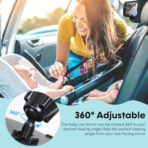 AMTIFO Baby Car Mirror 2-Pack for Two Seats
