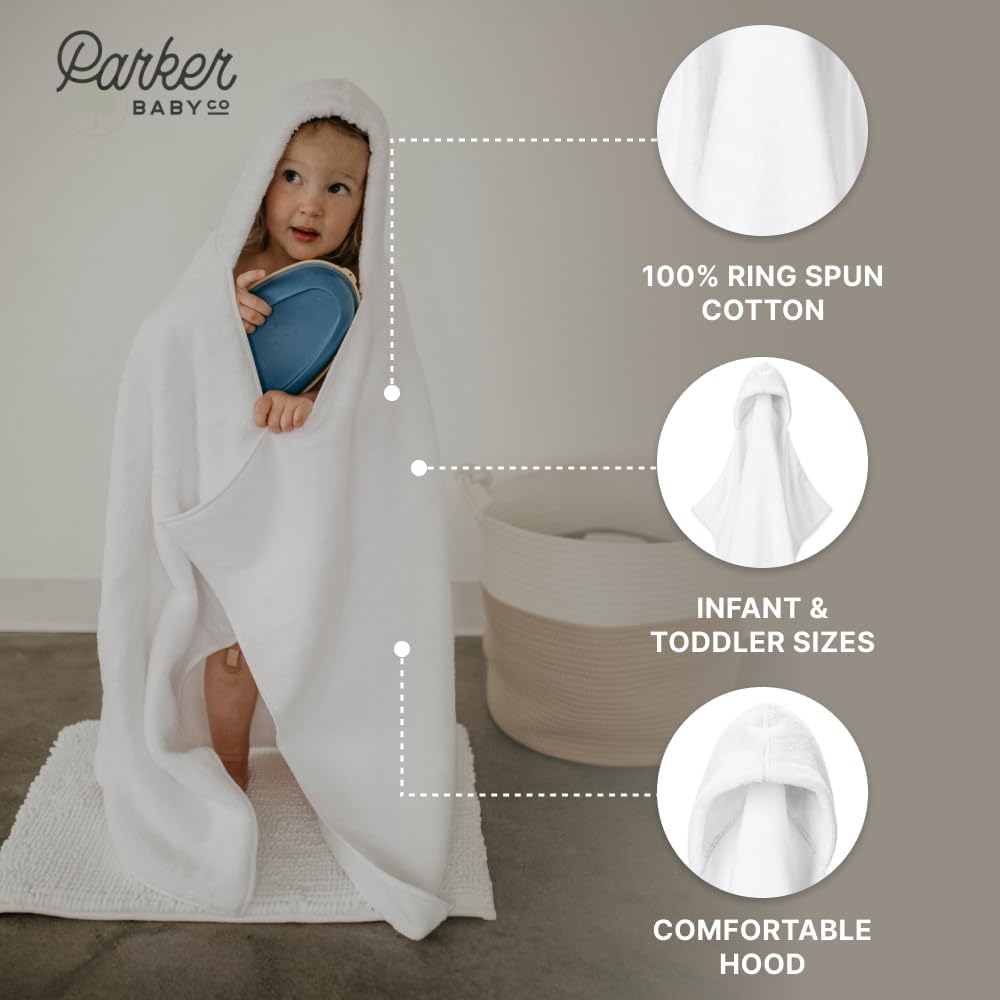 Parker Baby Co Premium 100 Soft Bath Towel with Hood