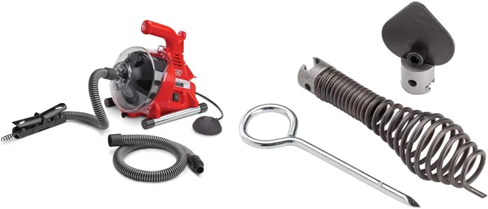 RIDGID PowerClear Drain Cleaner Kit with T-240 Tool Set