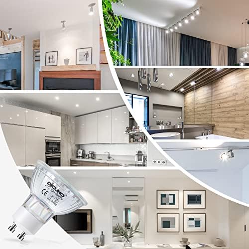 DiCUNO GU10 LED Light Bulbs 6 Pack 60W Halogen Replacement