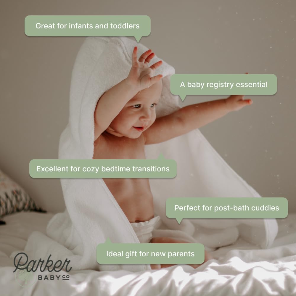 Parker Baby Co Premium 100 Soft Bath Towel with Hood