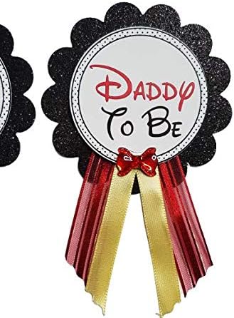 Mommy Daddy to Be Button Pins for Baby Shower