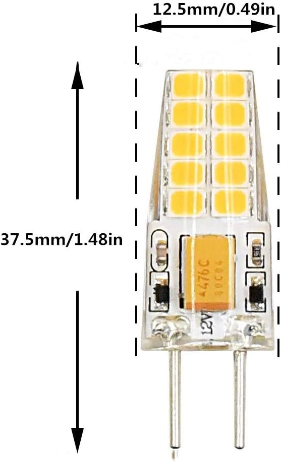 Lxcom Lighting G4 Mini LED Bulb 4 Pack 25W 3000K Warm White