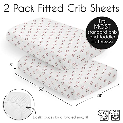 Sweet Jojo Designs Americana Sports Crib Sheet Set