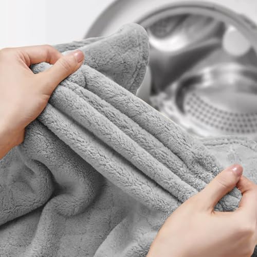 Vaxaape Hooded Baby Towels 2 Pack Grey and White 1