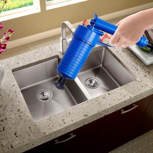 Lwuey Toilet Plunger Clog Remover with 4 Suckers