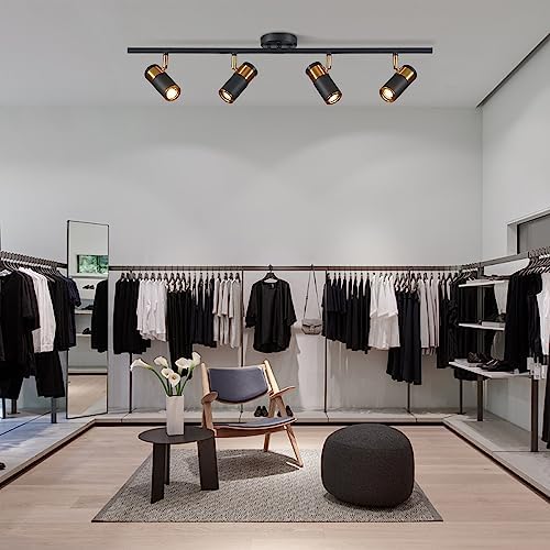 Fulesi Black Globe 3-Light Mid Century Modern Desk Lamp