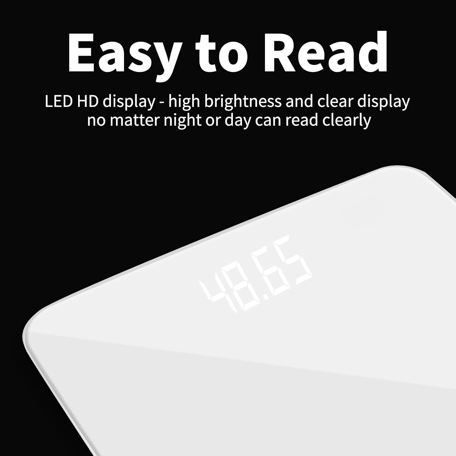 SugarLee Digital Bathroom Scale with Large LCD and 6mm Glass