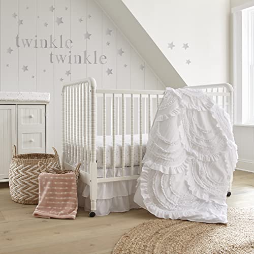 Levtex Baby Skylar Crib Fitted Sheet - Stars Grey White