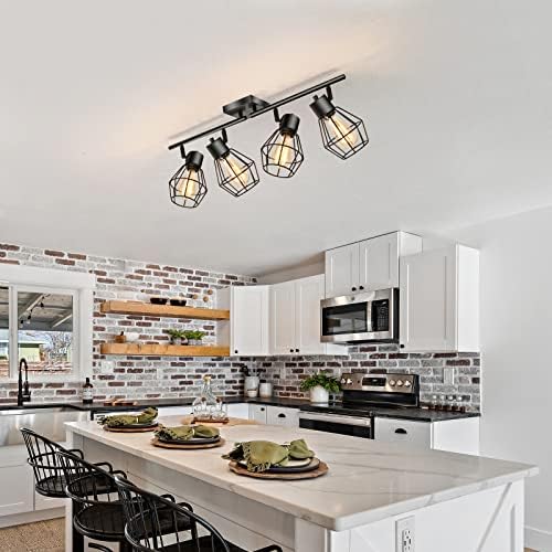 MUEOF 4-Light Track Ceiling Light with Adjustable Heads