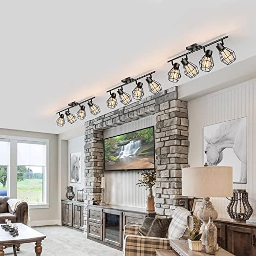 MUEOF 4-Light Track Ceiling Light with Adjustable Heads