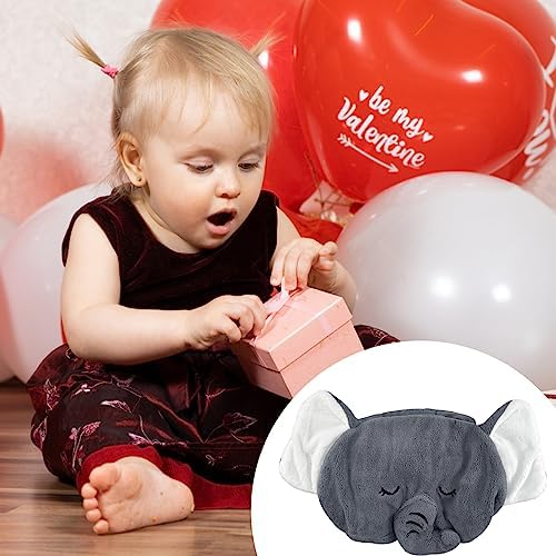 IFaryMes Toddler Bath Towel with Hood - Gray Elephant