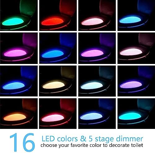 Witshine Toilet Night Light with 16 Color Sensor