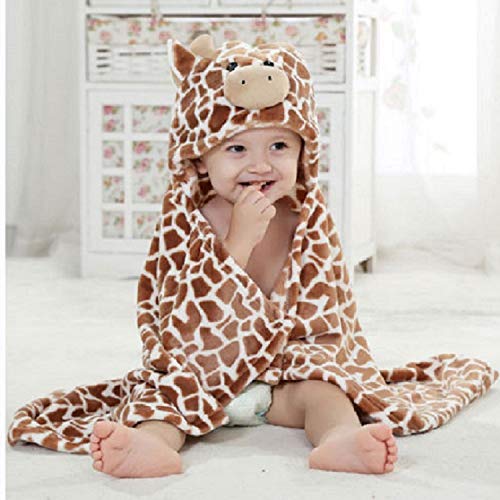 Baby Hooded Blanket Ultra Soft Warm Newborn Infant Swaddle Wrap