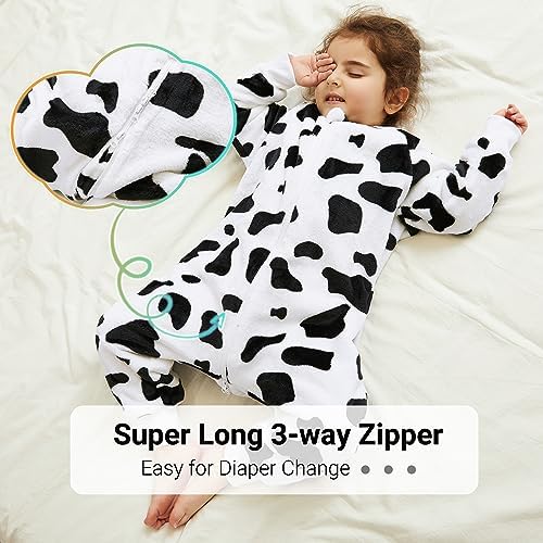 MICHLEY Flannel Baby Sleeping Bag Unisex Pajamas for Autumn Winter