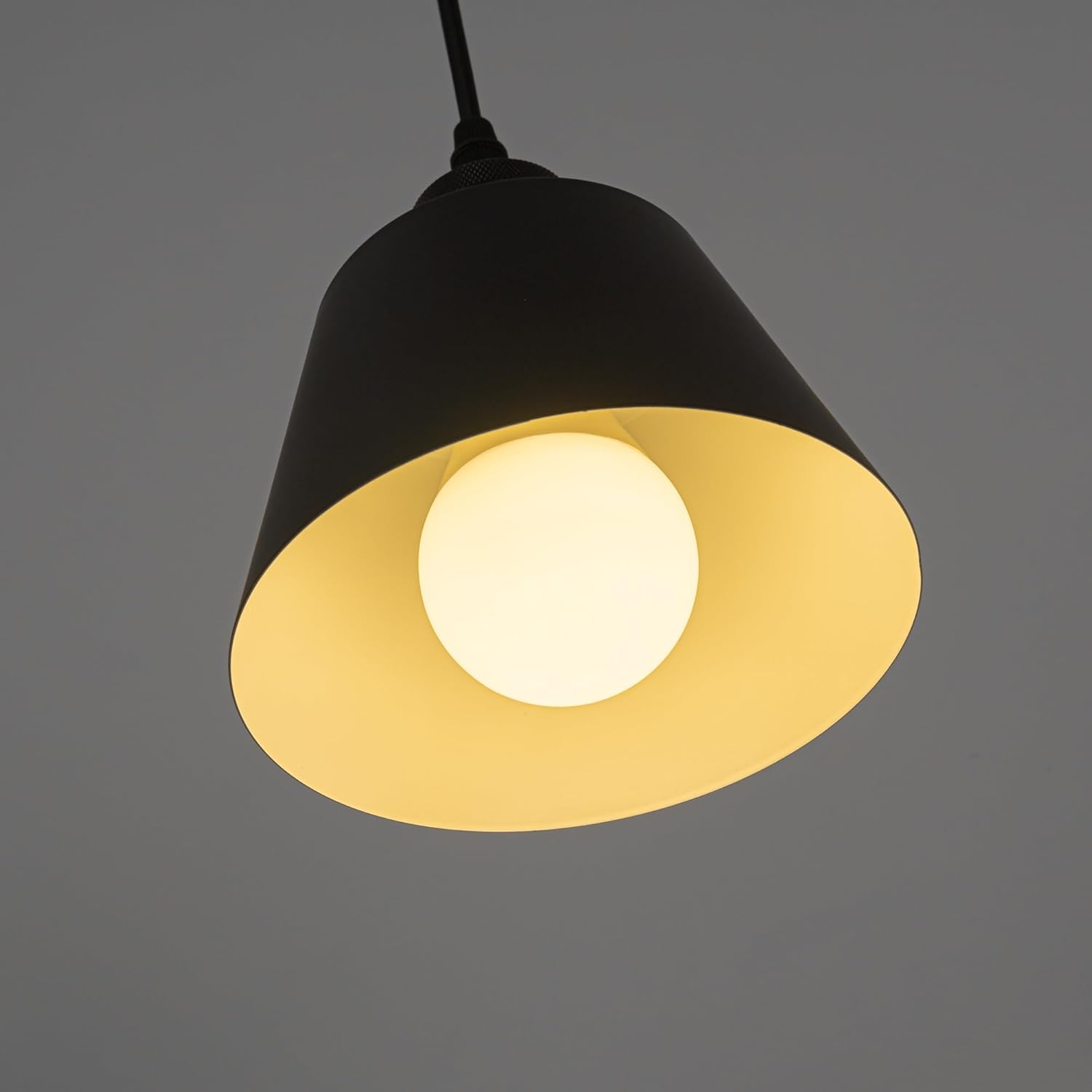 SKIVTGLAMP Remote Control Track Pendant Light with 3 LED Bulbs