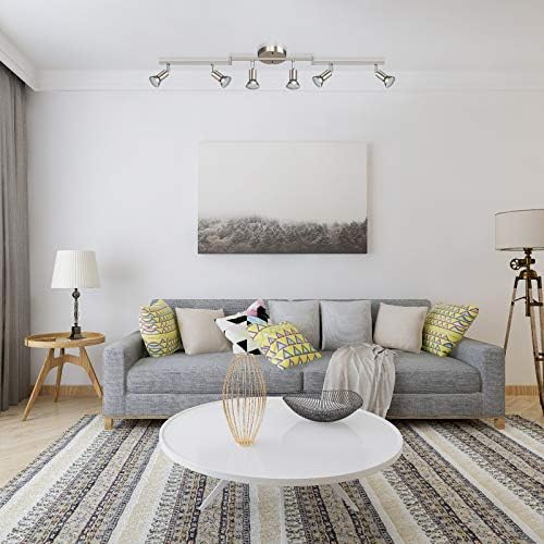 Ascher 6-Light LED Track Lighting Kit with Matte Nickel Finish 1