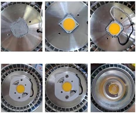 7W DIY LED COB Chip Replacement Lamp Bulb 3000K Warm White 10PCS 1