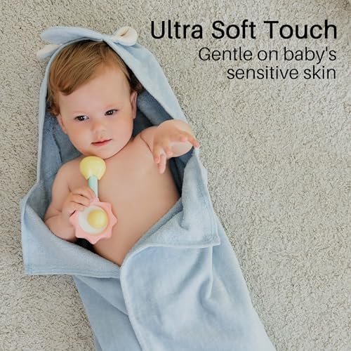 Viviland 2 Pack Hooded Baby Towels - Soft 100 Cotton 1