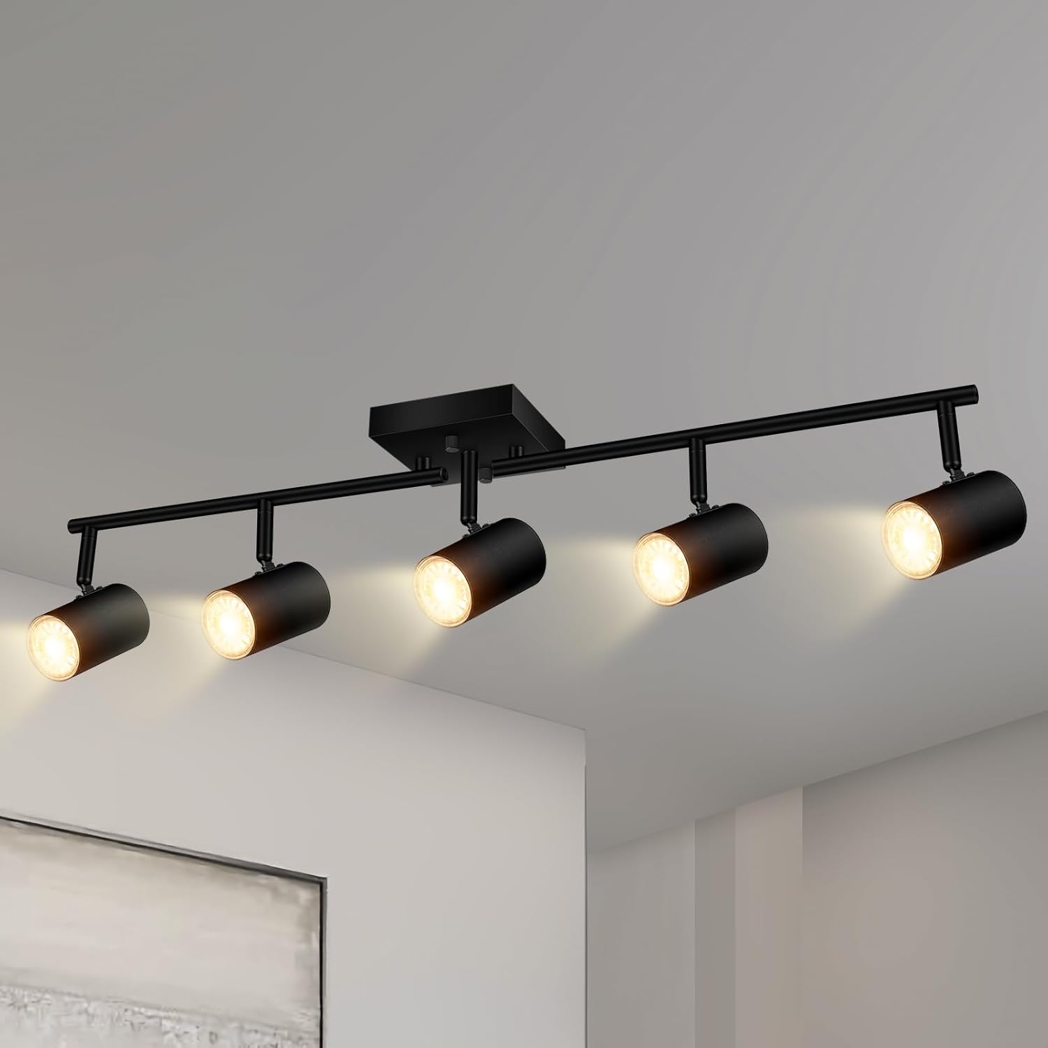 BoostArea 5-Light Track Lighting Kit for Kitchen and Living Room