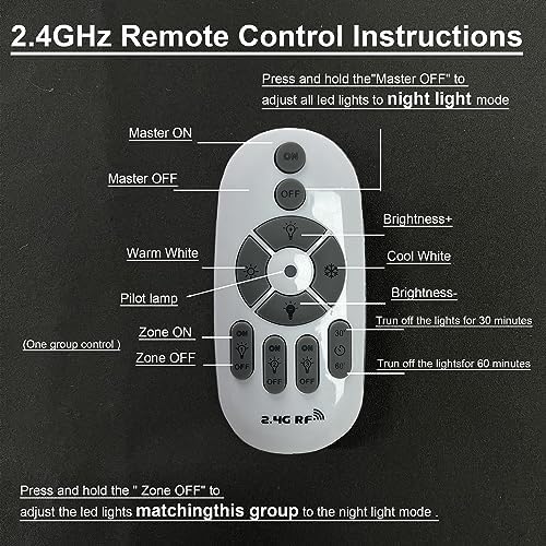 Adjustable Height H Track Pendant Light with Remote Control and Dimmable Bulbs