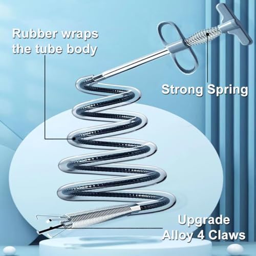 ANLEBUY Drain Snake Hair Clog Remover 120 Inch Flex Tool