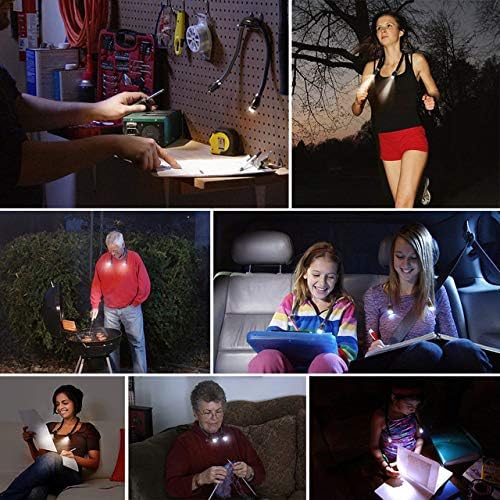 Betensh Rechargeable LED Book Light with Flexible Arm