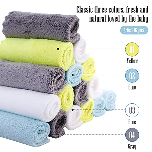 Cute Castle Ultra-Soft Baby Washcloths 16 Pack