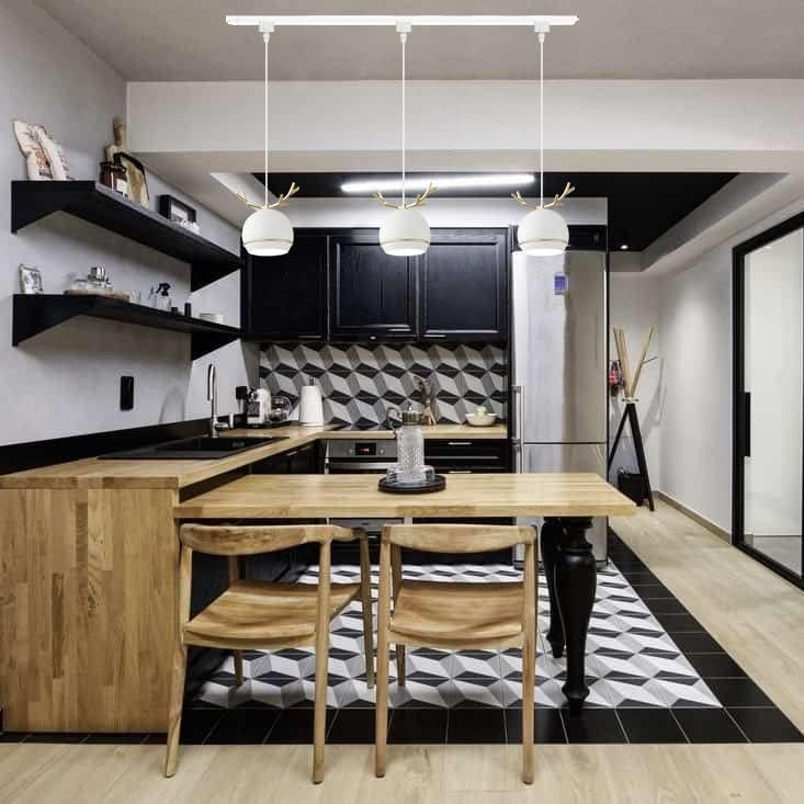 Dimmable Metal Handle Pendant Light 32 Ft