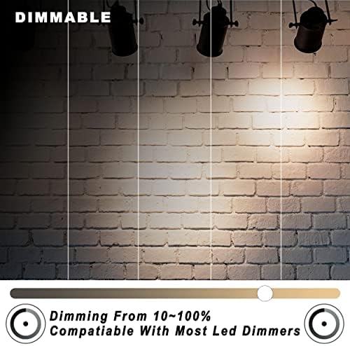 ALIDE Dimmable GU10 LED Flood Light Bulbs 120V 6Pack Wide Beam 120 Deg