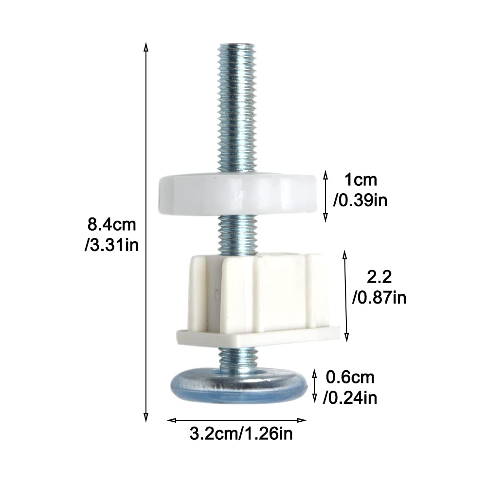 Tookie 4pcs M10 Threaded Spindle Rods Replacement