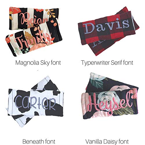 Personalized Baby Car Seat Cover with Names 1