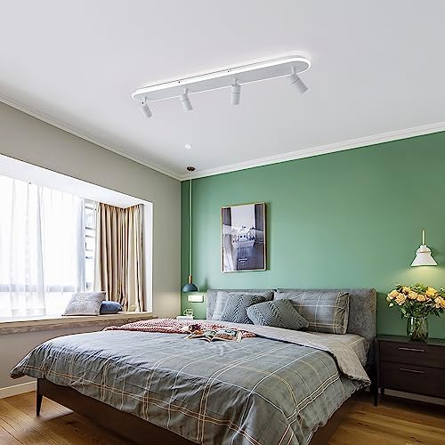 Jaycomey 433in Dimmable LED Ceiling Light with Remote Control White