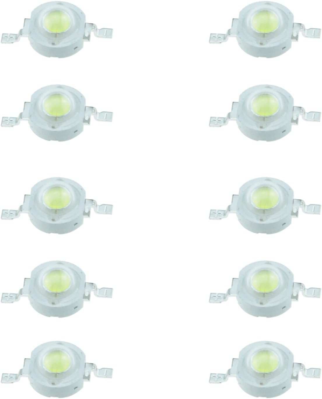 TAODAN 10PCS High Power 3W Cool White LED Bulb Beads