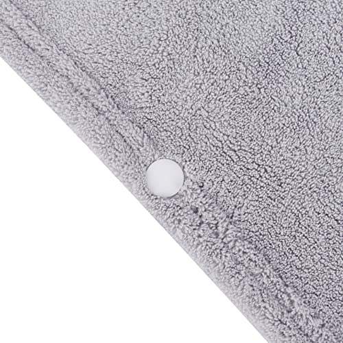 Bebamour Baby Bath Towel Set with Grey Elephant Design