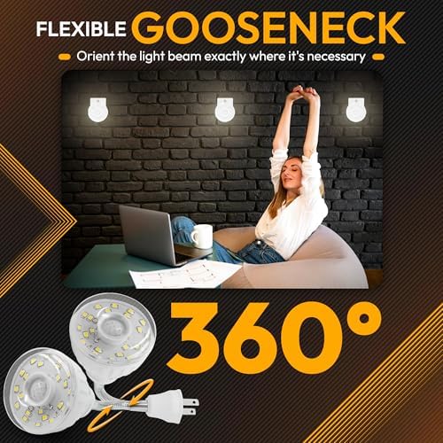 ShopN5 LED Motion Night Light with Flexible Neck