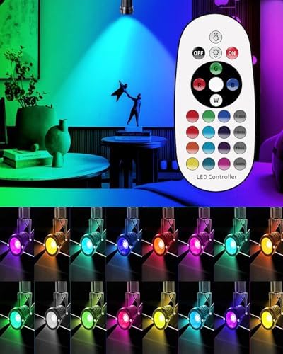 Motrackcao RGBW Track Light Heads 12W 16 Pack