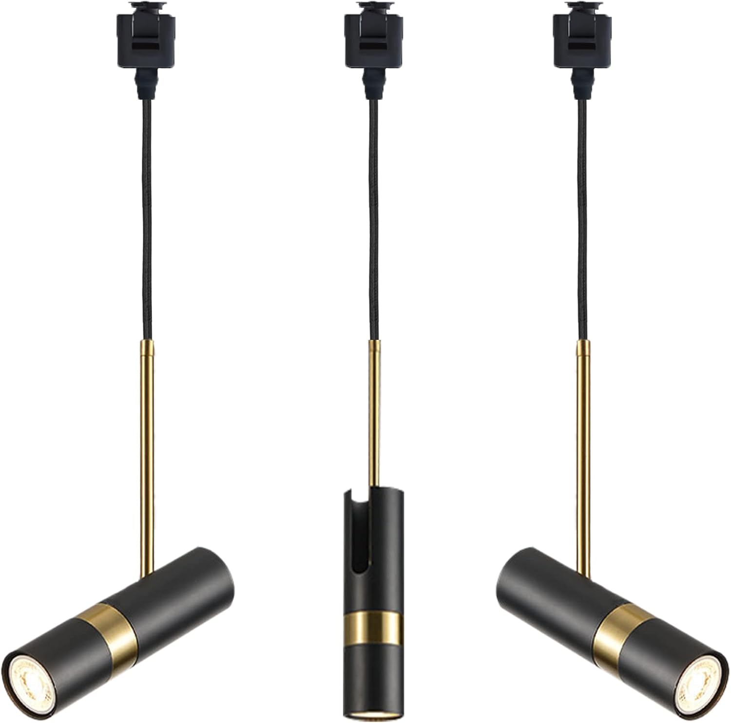 Juno Track Lighting LED Pendant Light 32 Ft Black Iron Adjustable