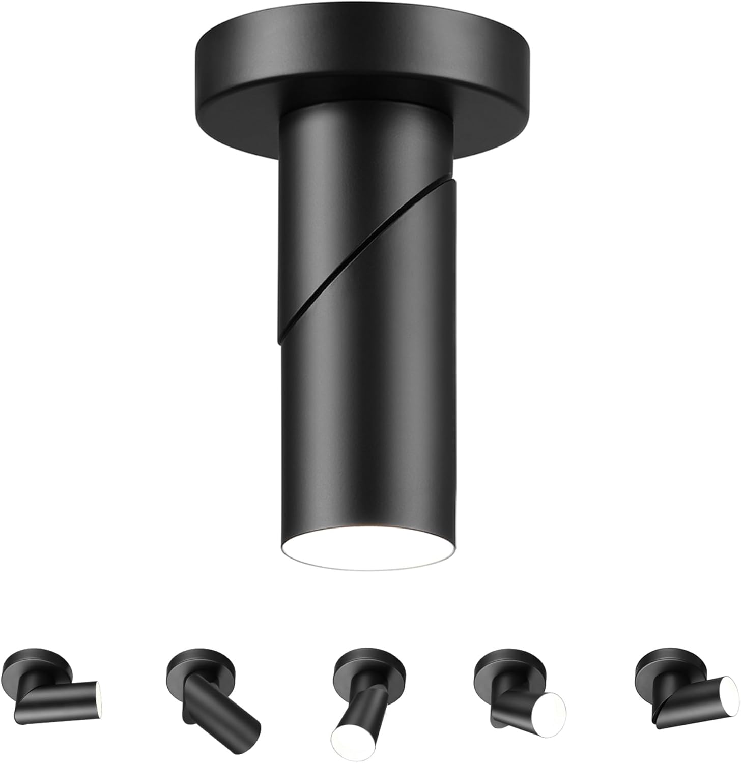 Globe Electric 45 Convertible LED Track Light Matte Black