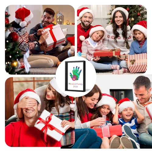 Family Handprint DIY Craft Kit with Wooden Frame