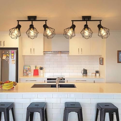 SEEBLEN 3 Light Track Ceiling Light Kit Black