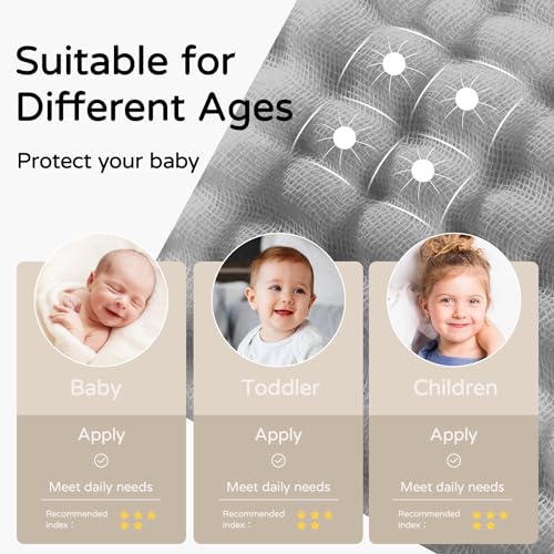 Yoofoss Hooded Baby Towel 32x32 Inch Muslin Cotton