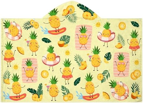 Pineapple Hooded Beach Towel for Kids